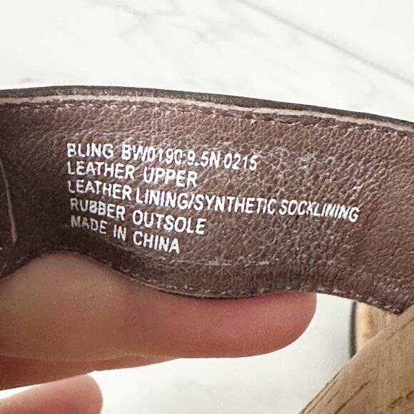 Abeo BioSystems Turquoise Sandal Flip-flops Women’s Size 9.5 Style BLING - Picture 7 of 9